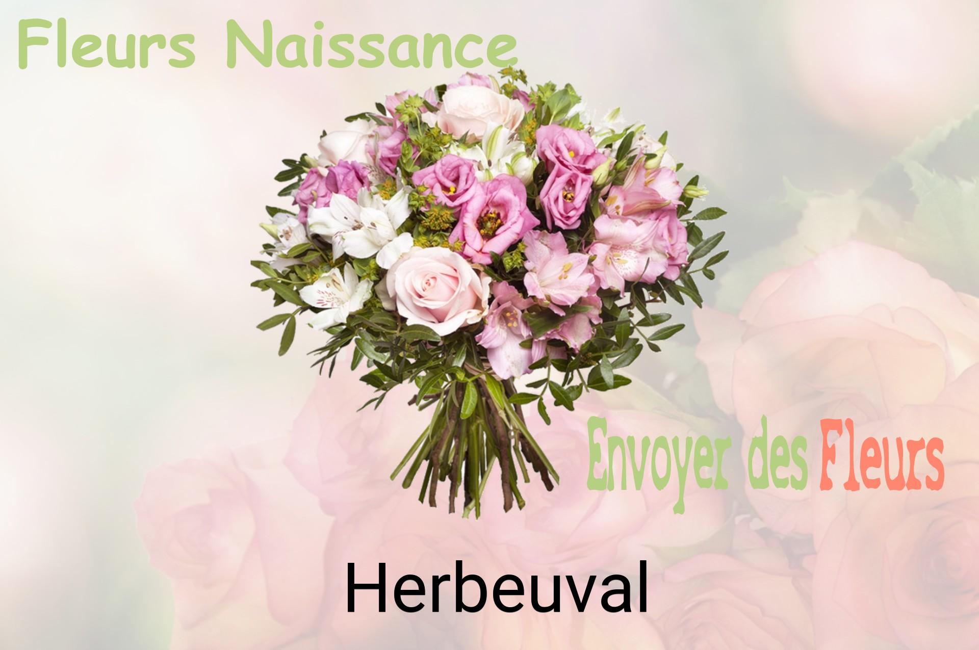 Bouquet de fleurs de naissance livré à Herbeuval