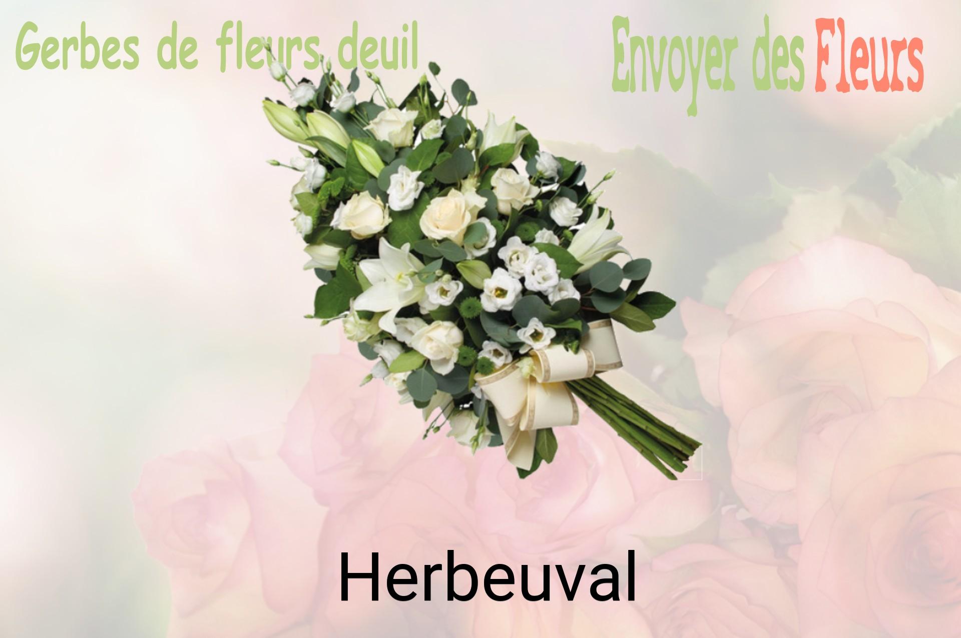 Gerbe de fleurs de deuil livrée à Herbeuval